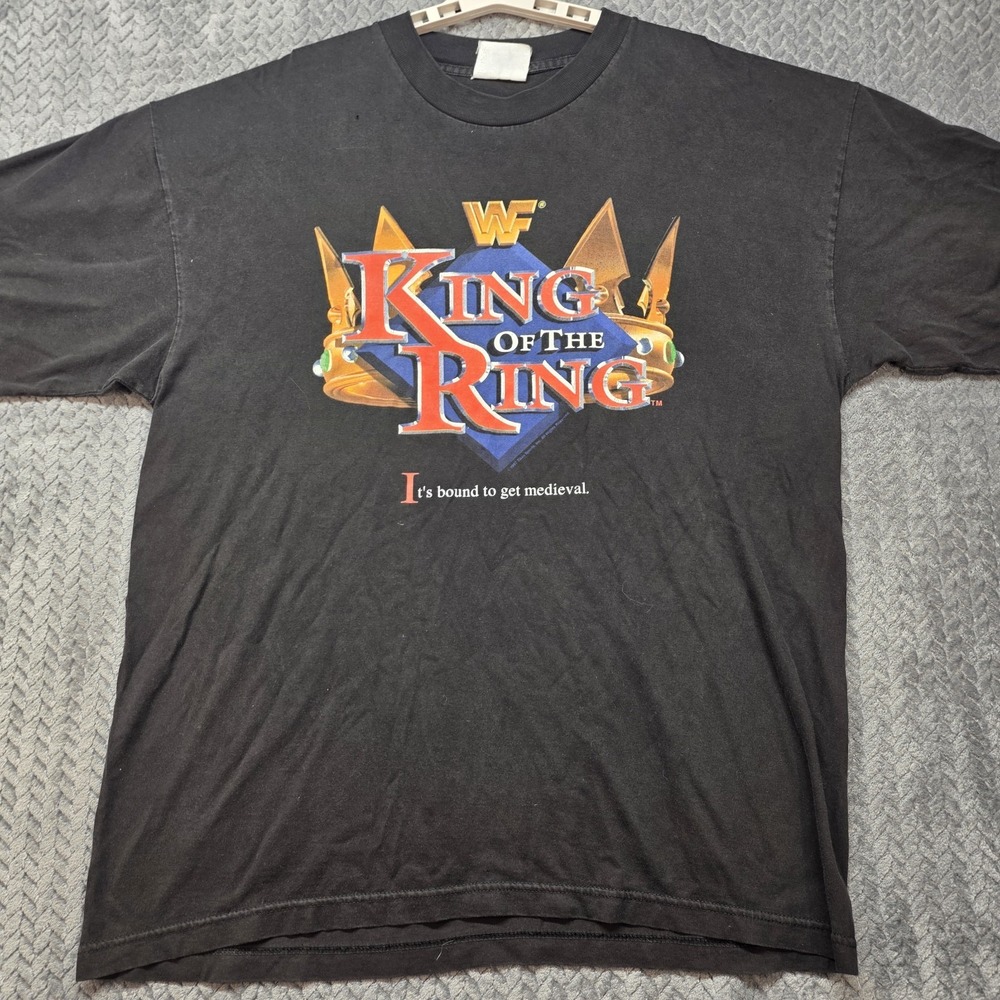 Vintage 1997 WWF King Of The Ring T-Shirt Men's XL Wrestling WWE Double Sided